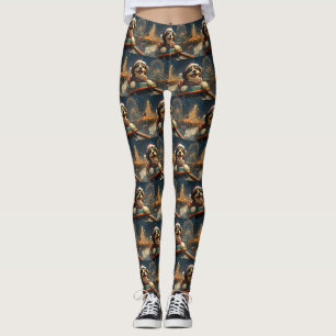 Bernedoodle Dog Roller Untersetzer Weihnachten Leggings