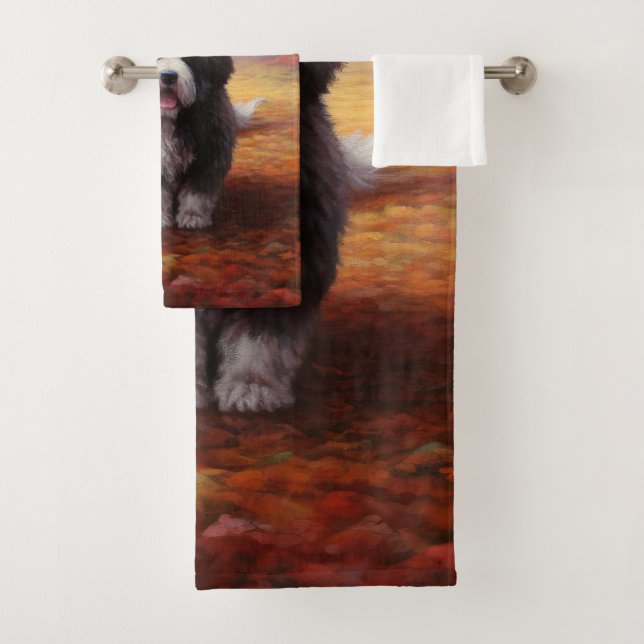 Bernedoodle en automne Leaves automne Inspire (En situation)