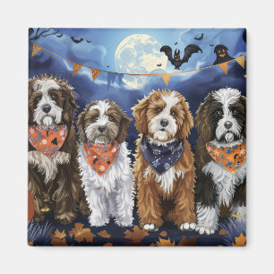 Bernedoodle Halloween Gruselig Magnet