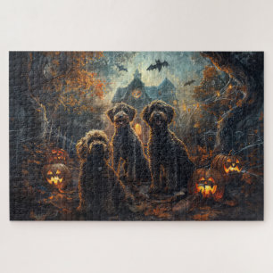 Bernedoodle Halloween Nacht Hunde Delight