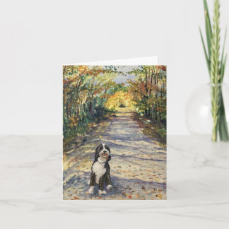 Bernedoodle Handgemalt auf Leinwand