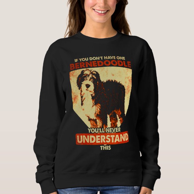 Bernedoodle Hund  Bernedoodle 2 Sweatshirt (Vorderseite)