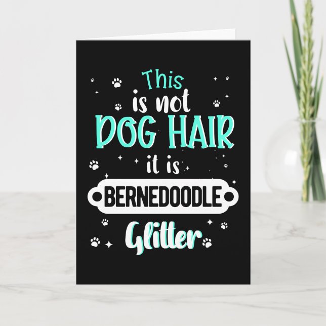 Bernedoodle Hund Funny Gift Karte (Vorderseite)