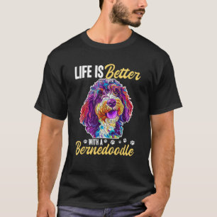 Bernedoodle-Hundezucht Leben ist besser mit einem T-Shirt