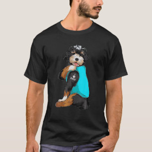Bernedoodle I Liebe Vater Tattoo Apparel, Hund Vat T-Shirt