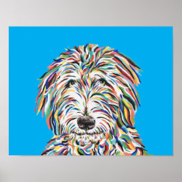Bernedoodle-Kunst Poster