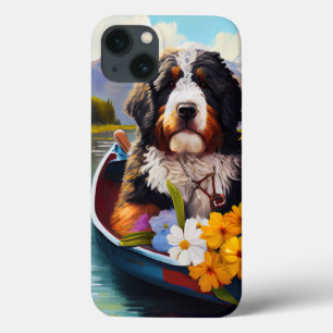 Bernedoodle on a Paddle: Ein Landschaftliches Aben Case-Mate iPhone Hülle