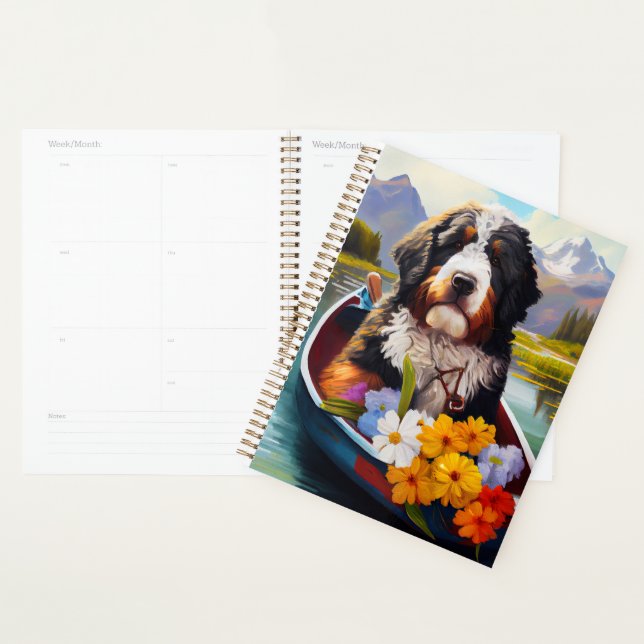 Bernedoodle on a Paddle: Ein Landschaftliches Aben Planer (Anzeige)