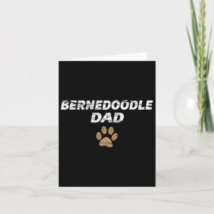Bernedoodle Papa Herren und Kinder T-Shirt - Gesch Karte