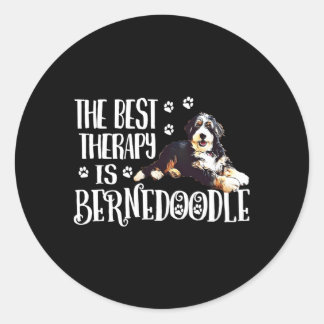 Bernedoodle Runder Aufkleber