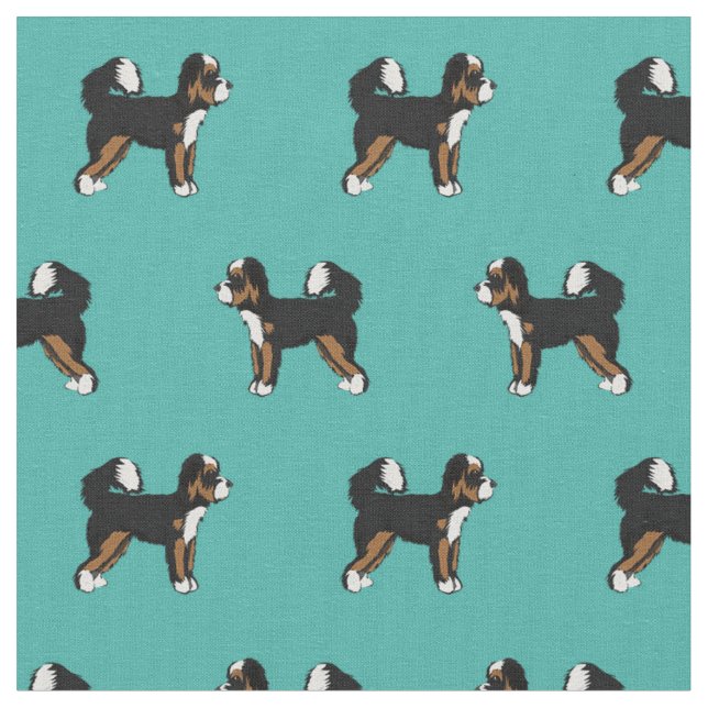 Bernedoodle Stoff (Nahaufnahme)