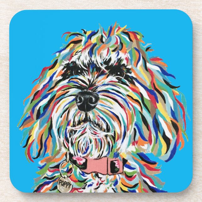 BERNEDOODLE-UNTERSETZER GETRÄNKEUNTERSETZER (Vorderseite)