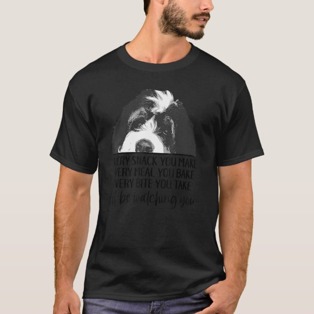Bernedoodle verberge ich dir beim Berner Hund. T-Shirt (Vorderseite)