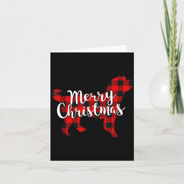 Bernedoodle Weihnachten Hund Mama Papa Haustier Ka Karte (Vorderseite)