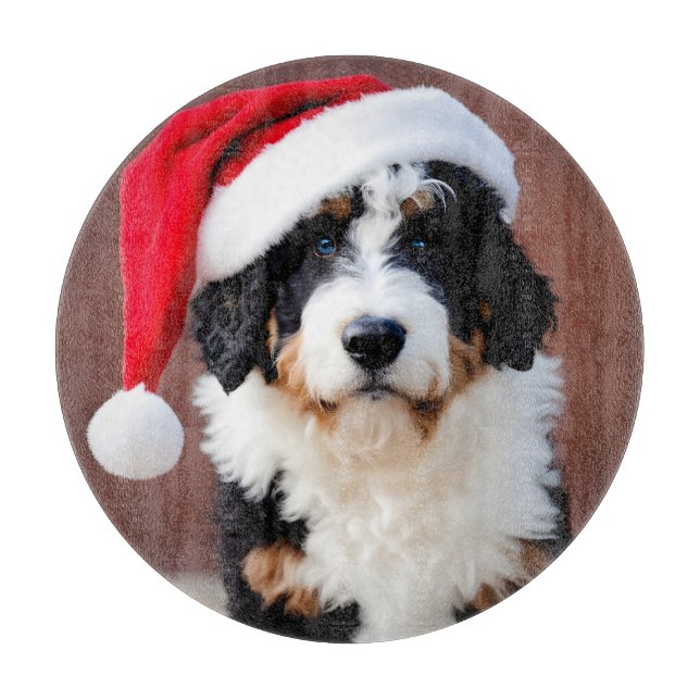 Bernedoodle Weihnachten Schneidebrett (Vorderseite)