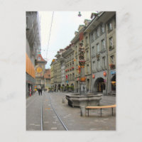 Berner Altstadt - mittelalterlicher Turm und Brunn