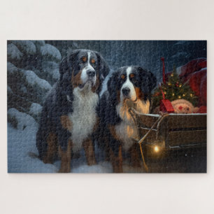 Berner Berg Schnee Schlitten Weihnachtsdekoration