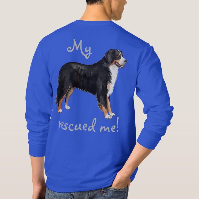 Berner Berghund retten T-Shirt (Rückseite)