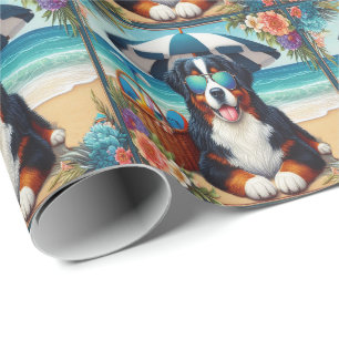 Berner Bliss: Cooler Hund mit Sonnenbrille Geschenkpapier