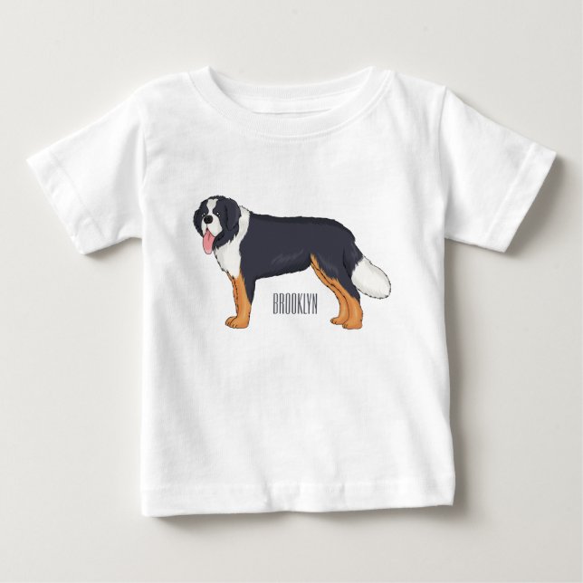 Berner Cartoon Baby T-shirt (Vorderseite)