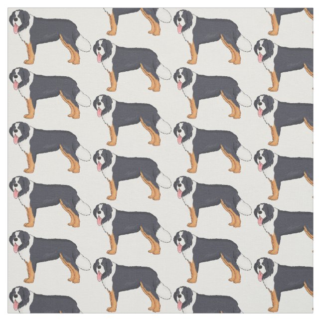 Berner Cartoon Stoff (Muster)