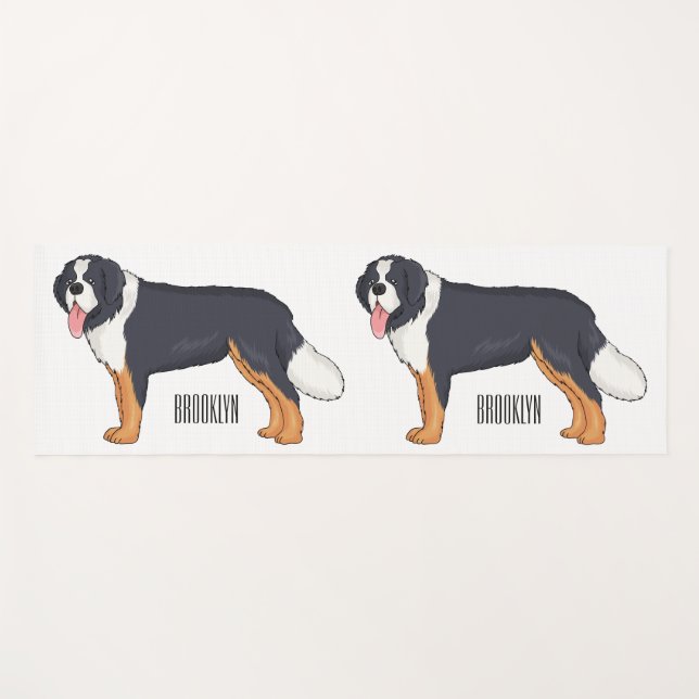 Berner Cartoon Yogamatte (Vorderseite (Horizontal))