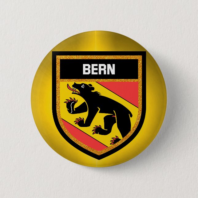 Berner Flagge Button (Vorderseite)