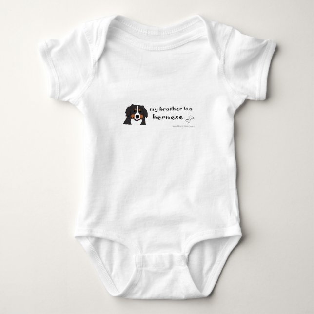 Berner Hund Baby Strampler (Vorderseite)