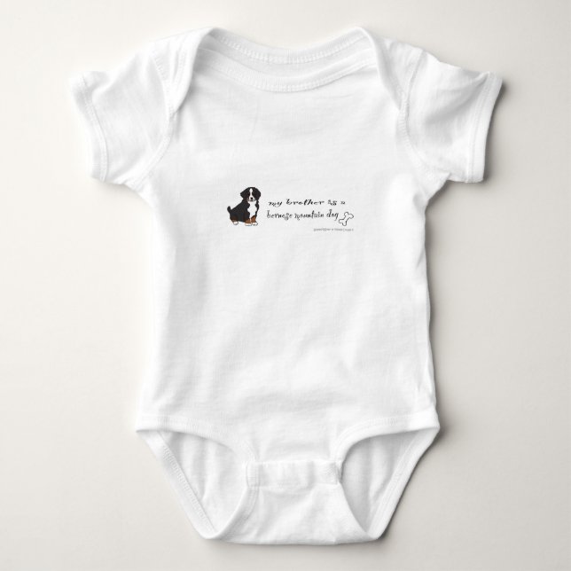 Berner Hund Baby Strampler (Vorderseite)