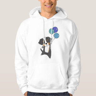 Berner Hund fliegt mit Balloons süß Hoodie