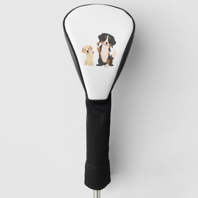 Berner Hund Golf Headcover (Vorderseite)