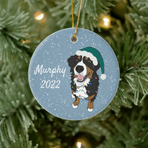 Berner Hund individuell anpassbar Keramik Ornament