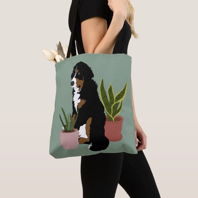Berner Hund individuell anpassbar Tasche (Von Nahem)