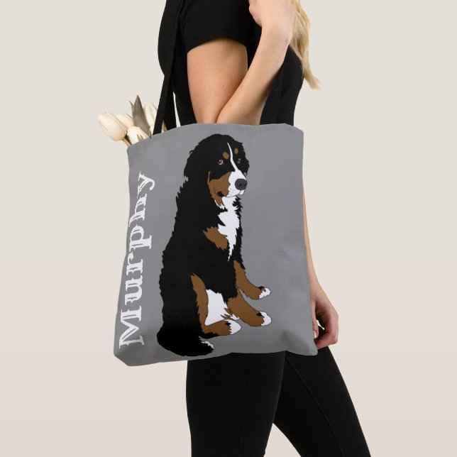Berner Hund individuell anpassbar Tasche (Von Nahem)
