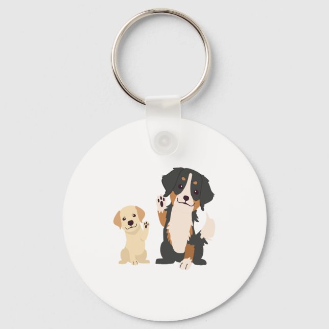 Berner Hund Schlüsselanhänger (Vorderseite)
