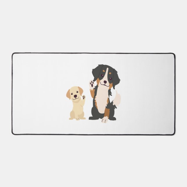 Berner Hund Schreibtischunterlage (Vorderseite)