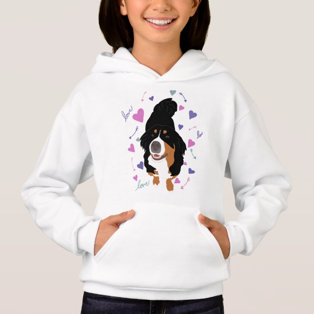Berner Hundehund Hoodie (Vorderseite)