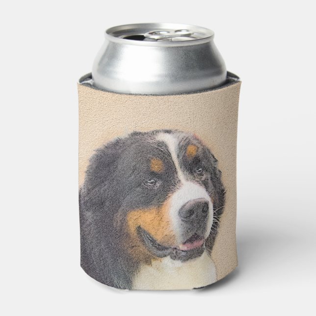 Berner Hundemalerei - Original Hundekunst Dosenkühler (Kanne Vorderseite)