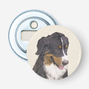 Berner Hundemalerei - Original Hundekunst Flaschenöffner