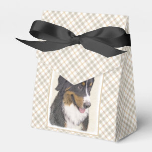 Berner Hundemalerei - Original Hundekunst Geschenkschachtel