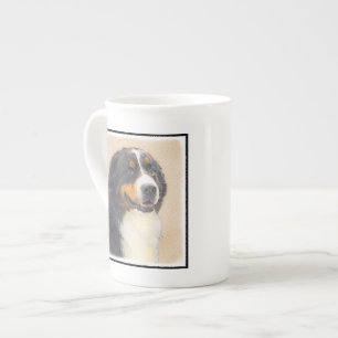 Berner Hundemalerei - Original Hundekunst Prozellantasse