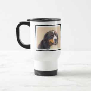 Berner Hundemalerei - Original Hundekunst Reisebecher