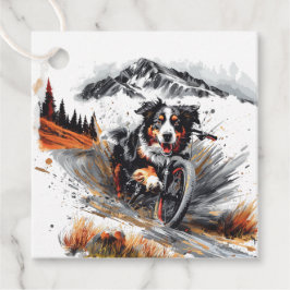 Berner Hundetour im Gebirge Geschenkanhänger