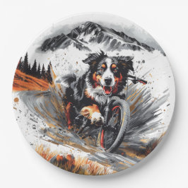 Berner Hundetour im Gebirge Pappteller