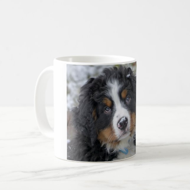 Berner Hundewelpe Kaffeetasse (Vorderseite Links)