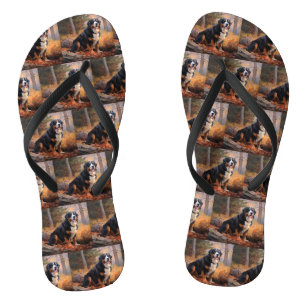 Berner Oberland im Herbst Blätterfall inspiriert Flip Flops