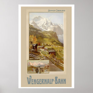 Berner Oberland Wengen Jungfrau Schweiz Poster