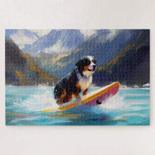 Berner Oberländer Strand Surfing Malerei