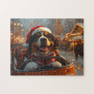 Berner Sennenhund Achterbahn Weihnachten 