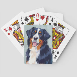 Berner Sennenhund | Aquarell-Haustier Spielkarten